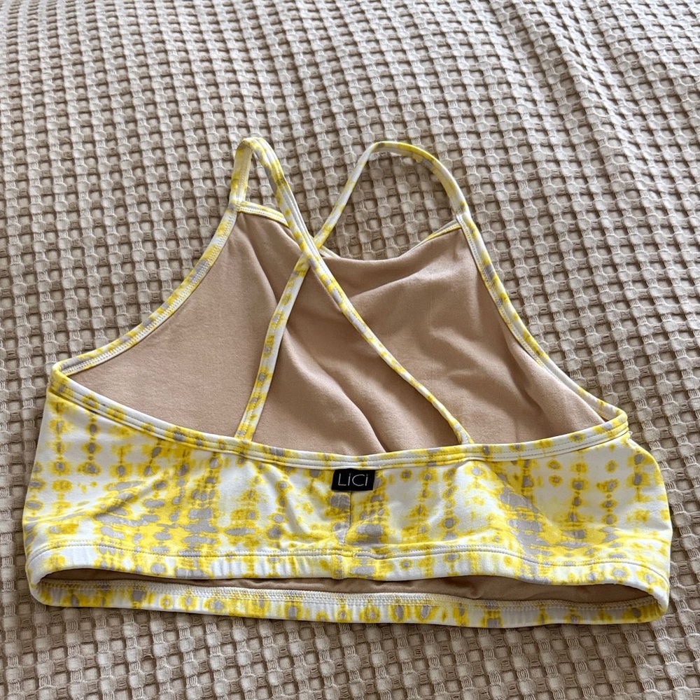 Yellow Patterned Women's Two-Piece Set - Picture 3 of 5